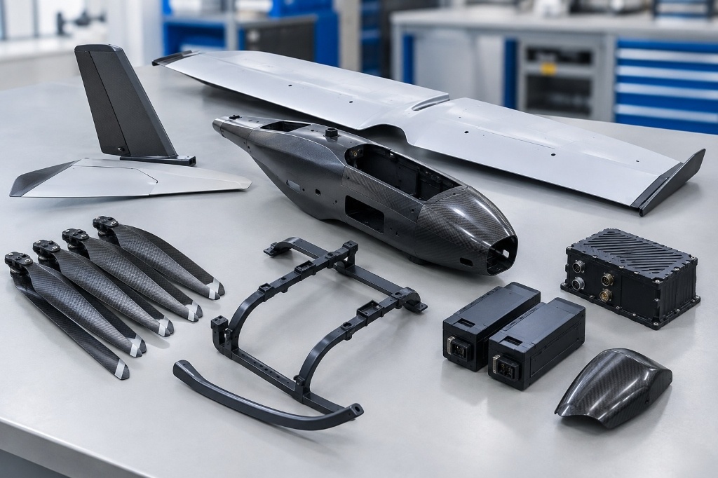Comprehensive UAV Drone Modular Airframe Subsystems